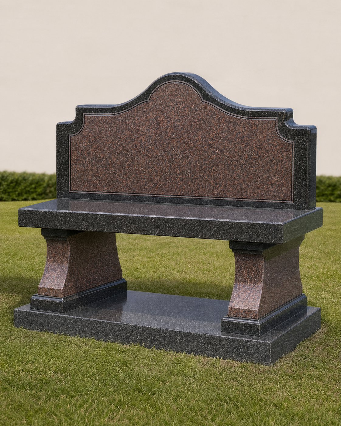 Granite Custom/Personalized Bench hand-carved by Memorial Bench Studio in NJ — image 1
