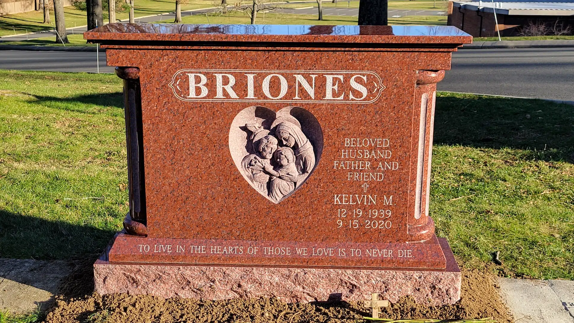Granite Custom/Personalized Bench hand-carved by Memorial Bench Studio in NJ — image 5